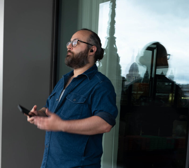 WC Whisky seller in his "office" ii